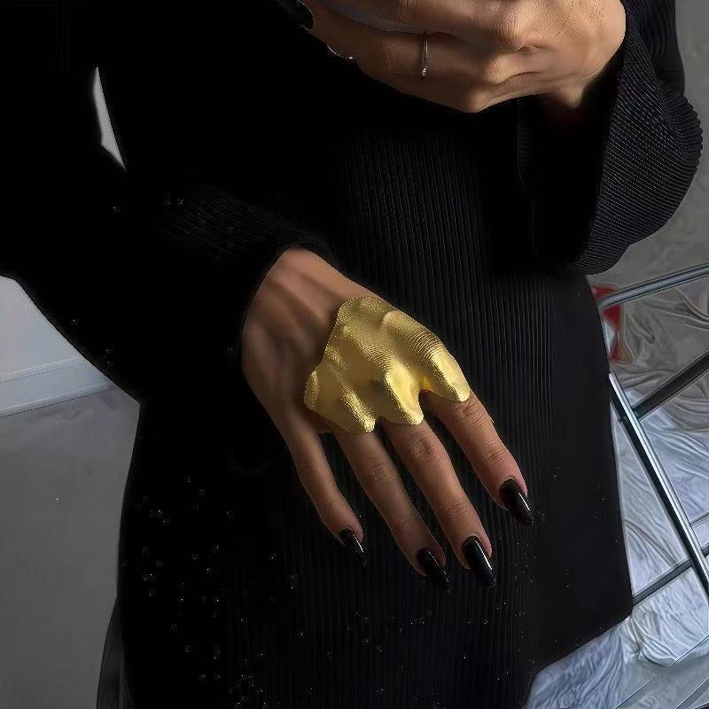 Tidal Hand Cuff Ring