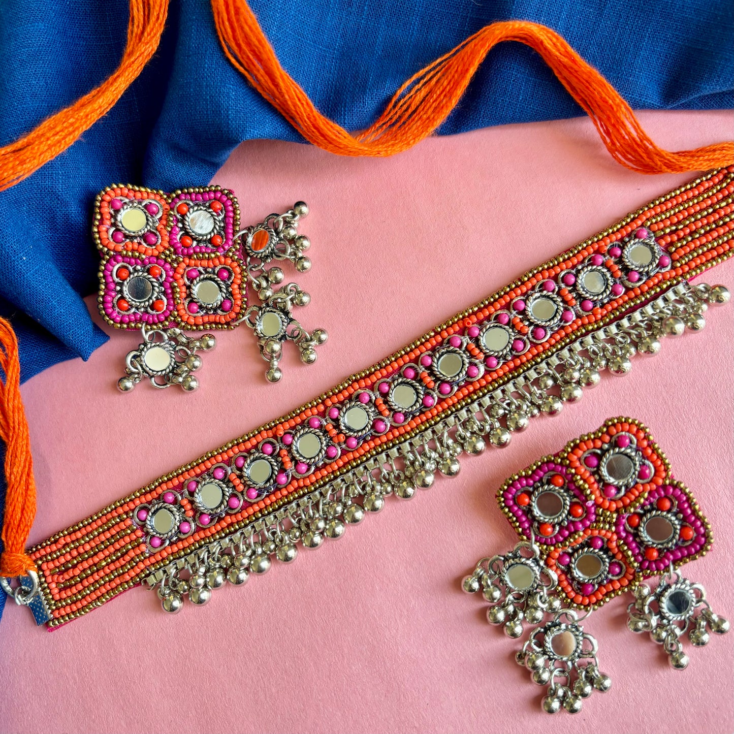 Mumtaaz Pink Choker Set