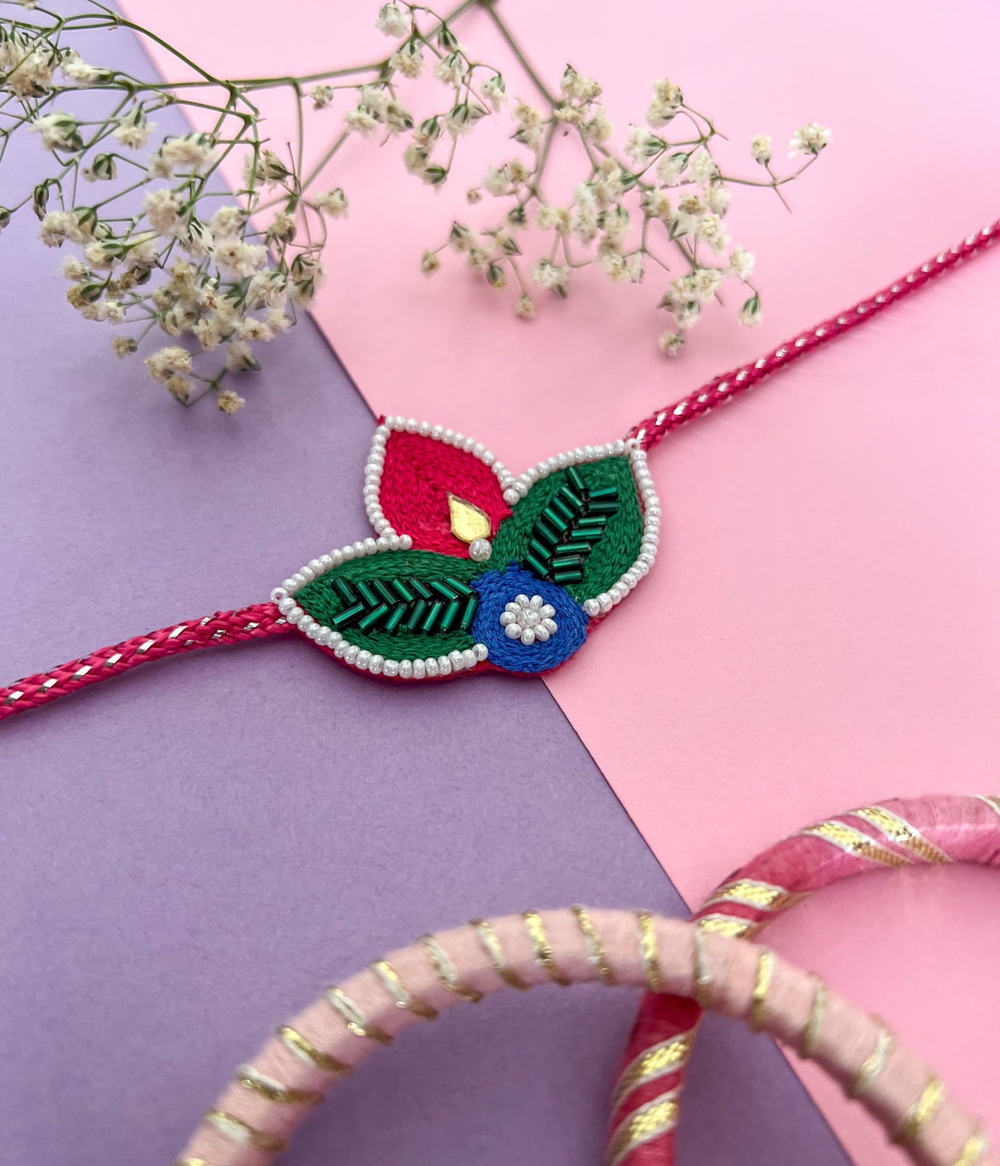 Kamal Handmade Beaded Rakhi