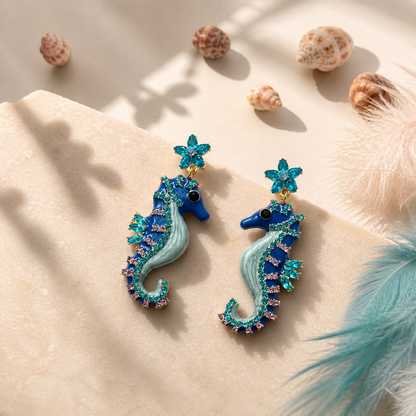 Seahorse Statement Earrings
