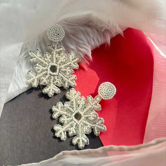 Snowflake Winter Themed Earrings