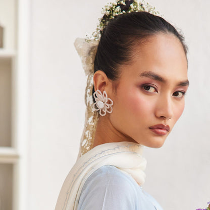 Shabana Beaded Flower Studs