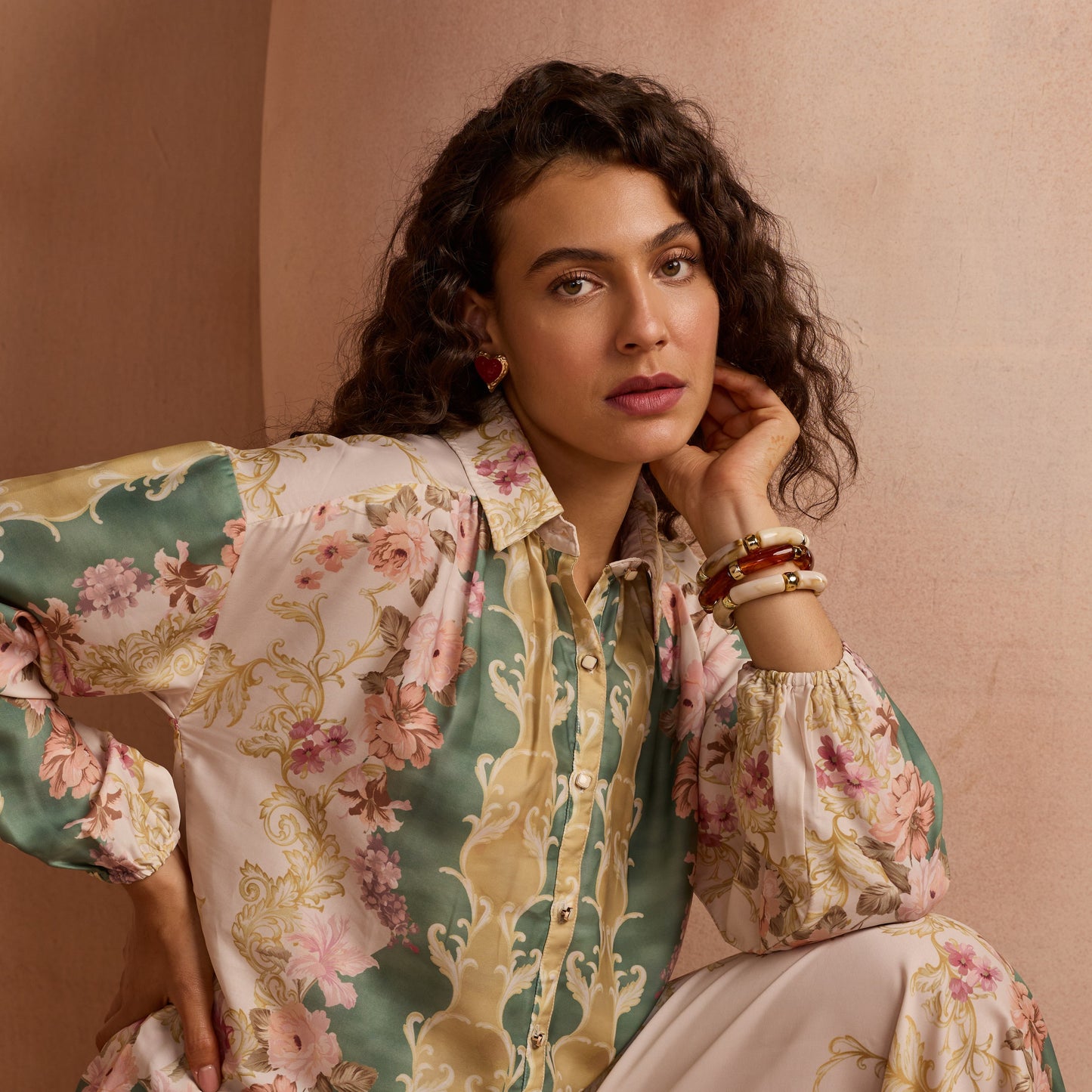 Retro Acrylic Bracelet Set