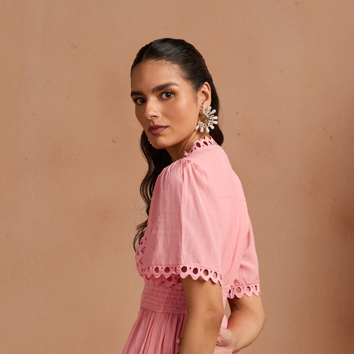 Celeste Pearl & Rhinestone Metal Studs