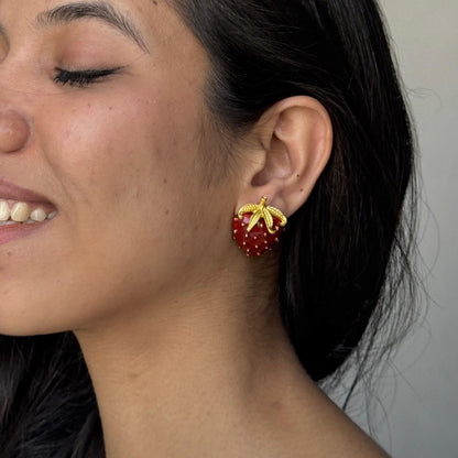 Strawberry Metal Studs