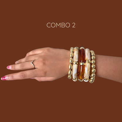 Viral Gold & Resin Bracelet Combos- PRE ORDER