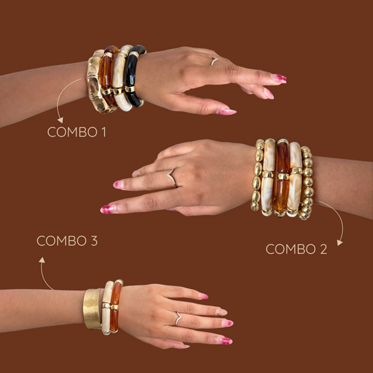 Viral Gold & Resin Bracelet Combos