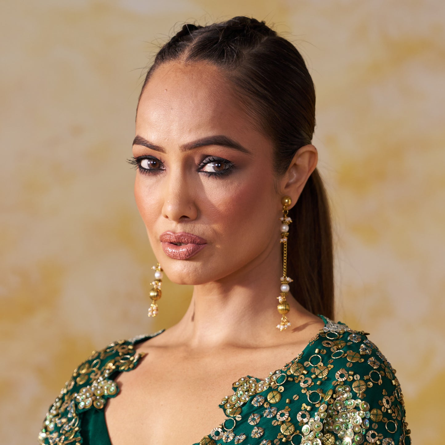 Nayra Brass Earrings