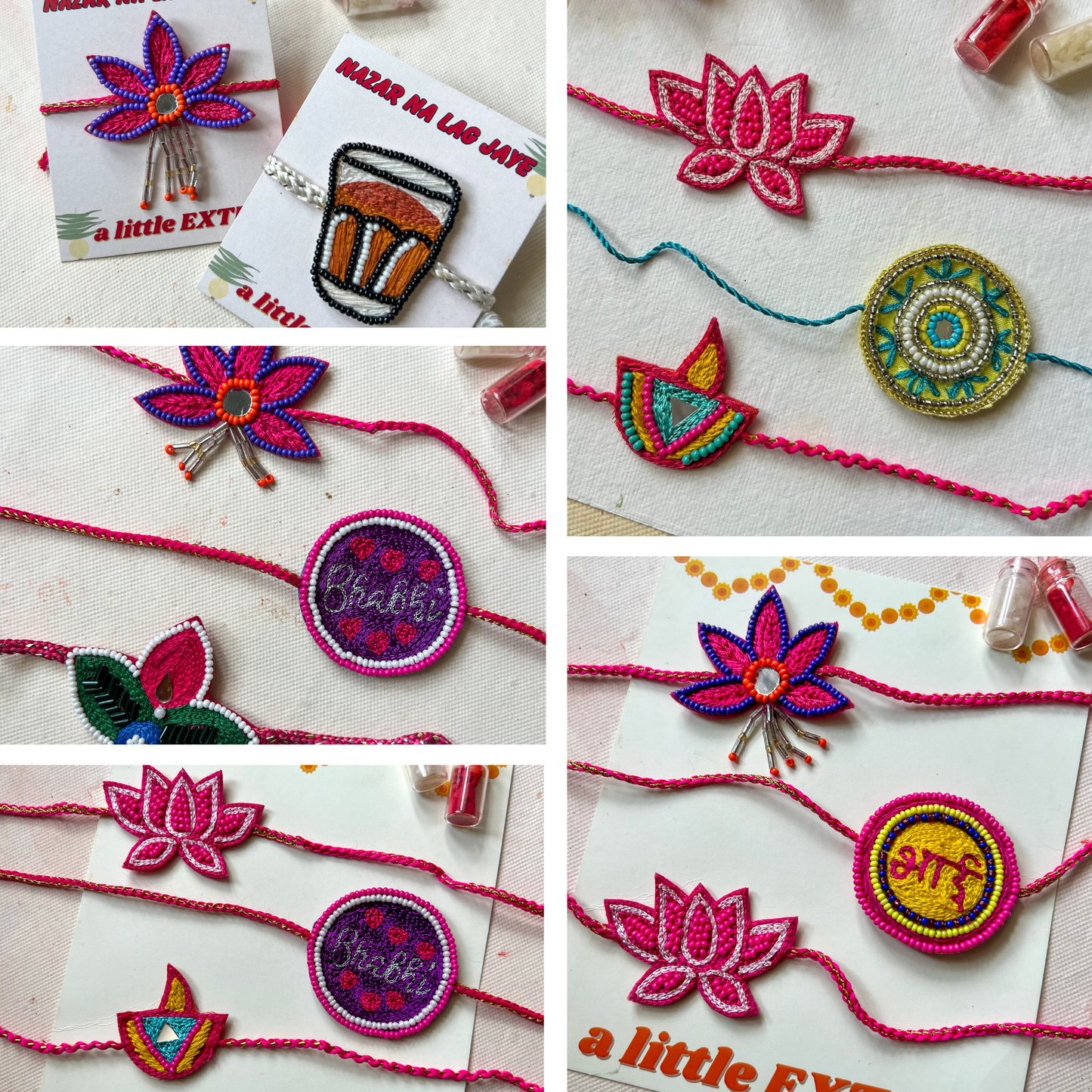 Beaded Rakhi Combos