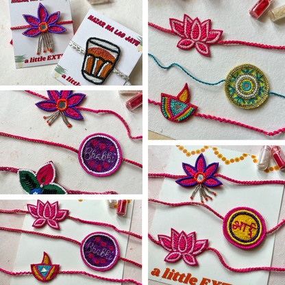 Beaded Rakhi Combos