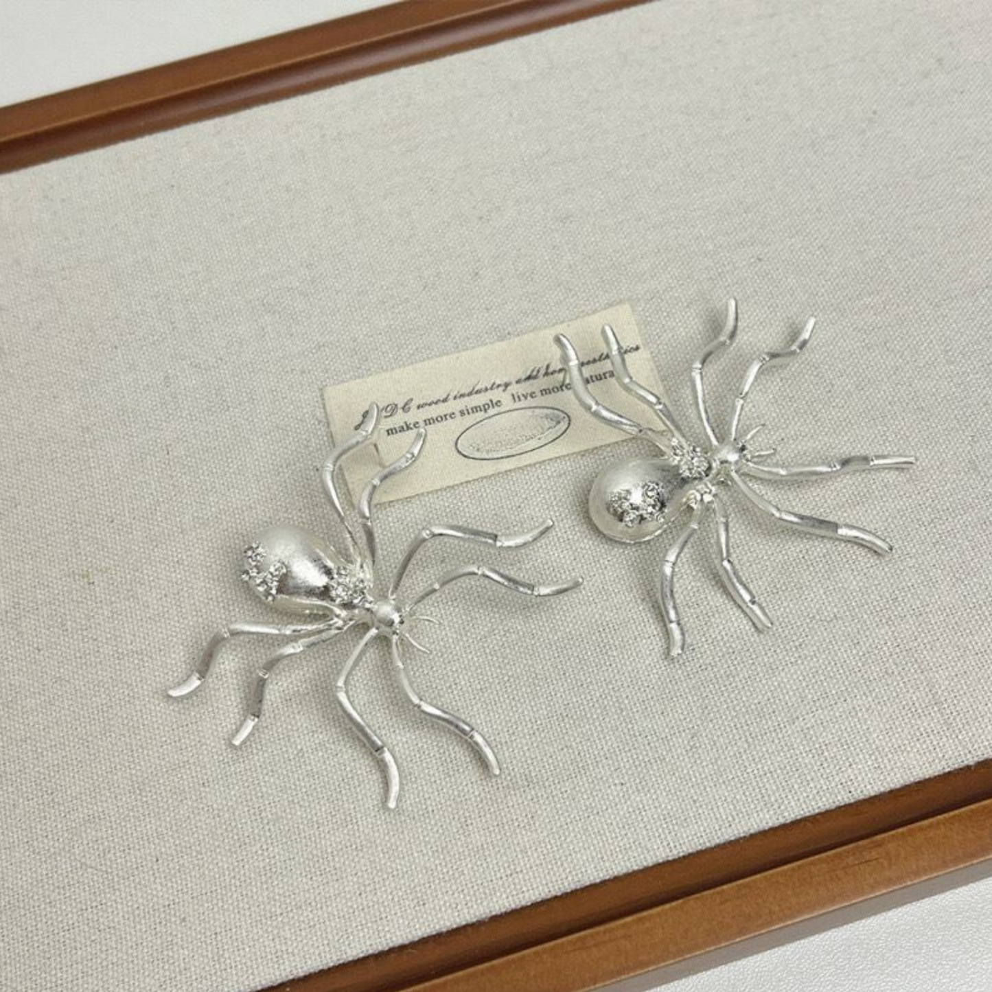 Spider Statement Metal Earring