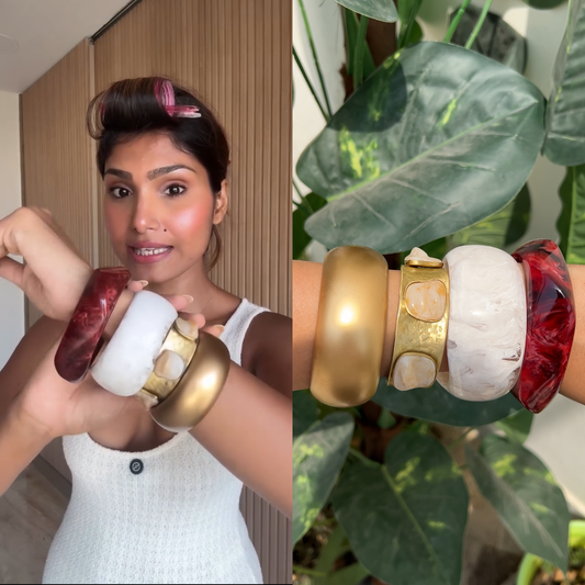 Esha's Resin & Brass Stack