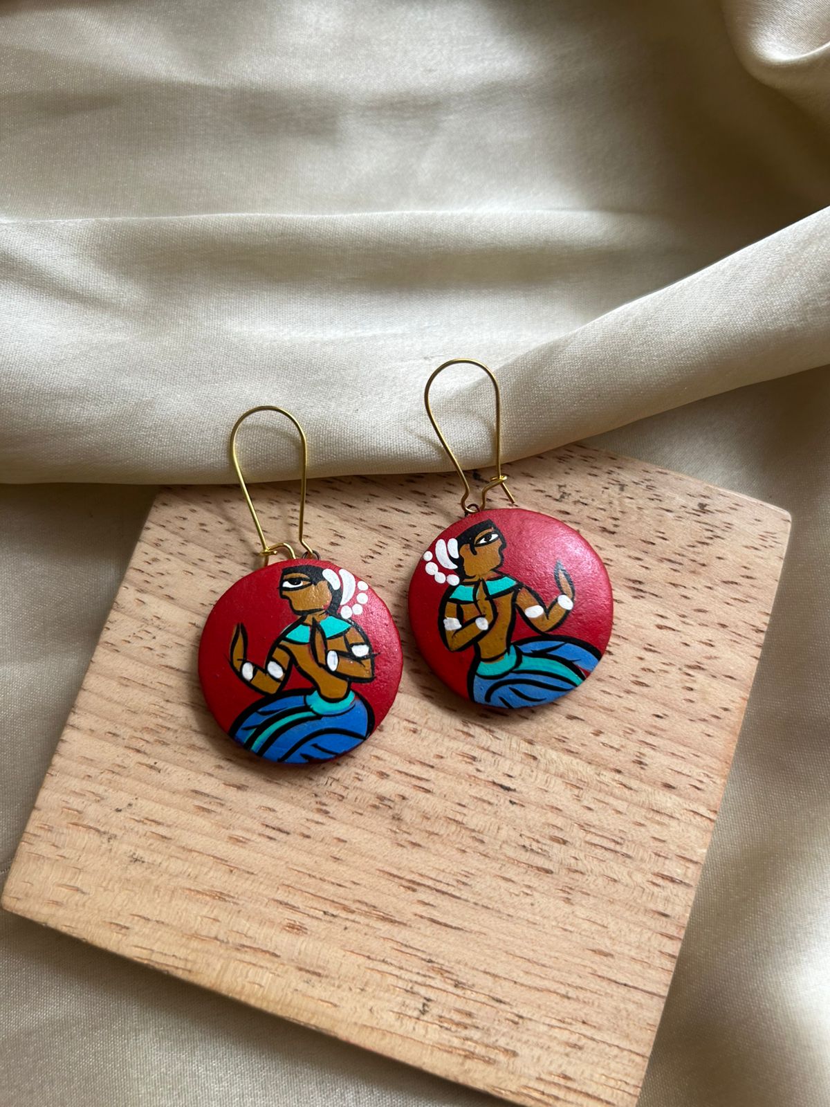 Rukmini Terracotta Earrings