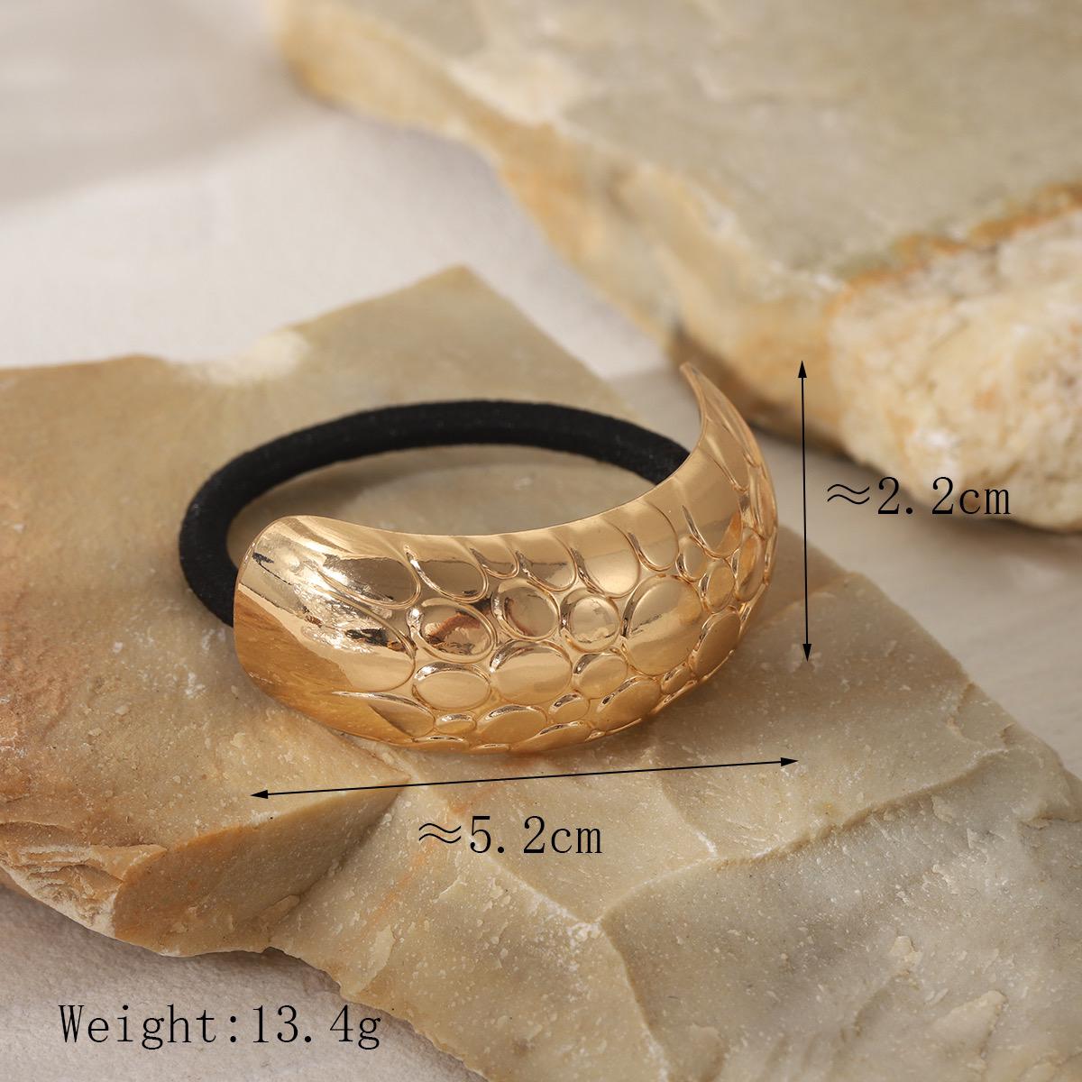 Crescent Textured Metal Rubber band