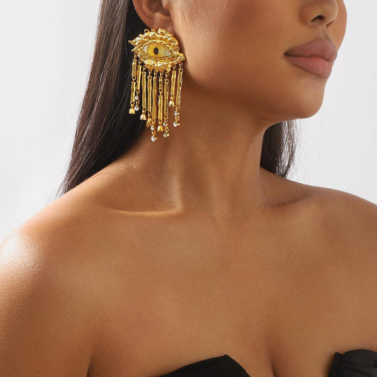 Eyes on You Gold Metal Earring