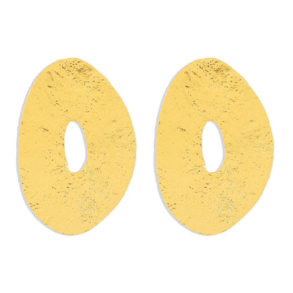 Zaraa Oval Alloy Earrings