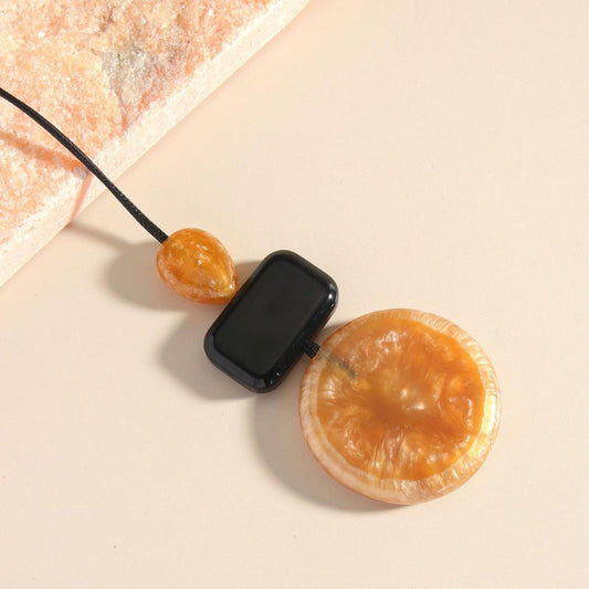 Amber Rope Necklace