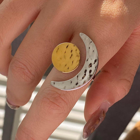Moon Dual Colour Adjustable Ring