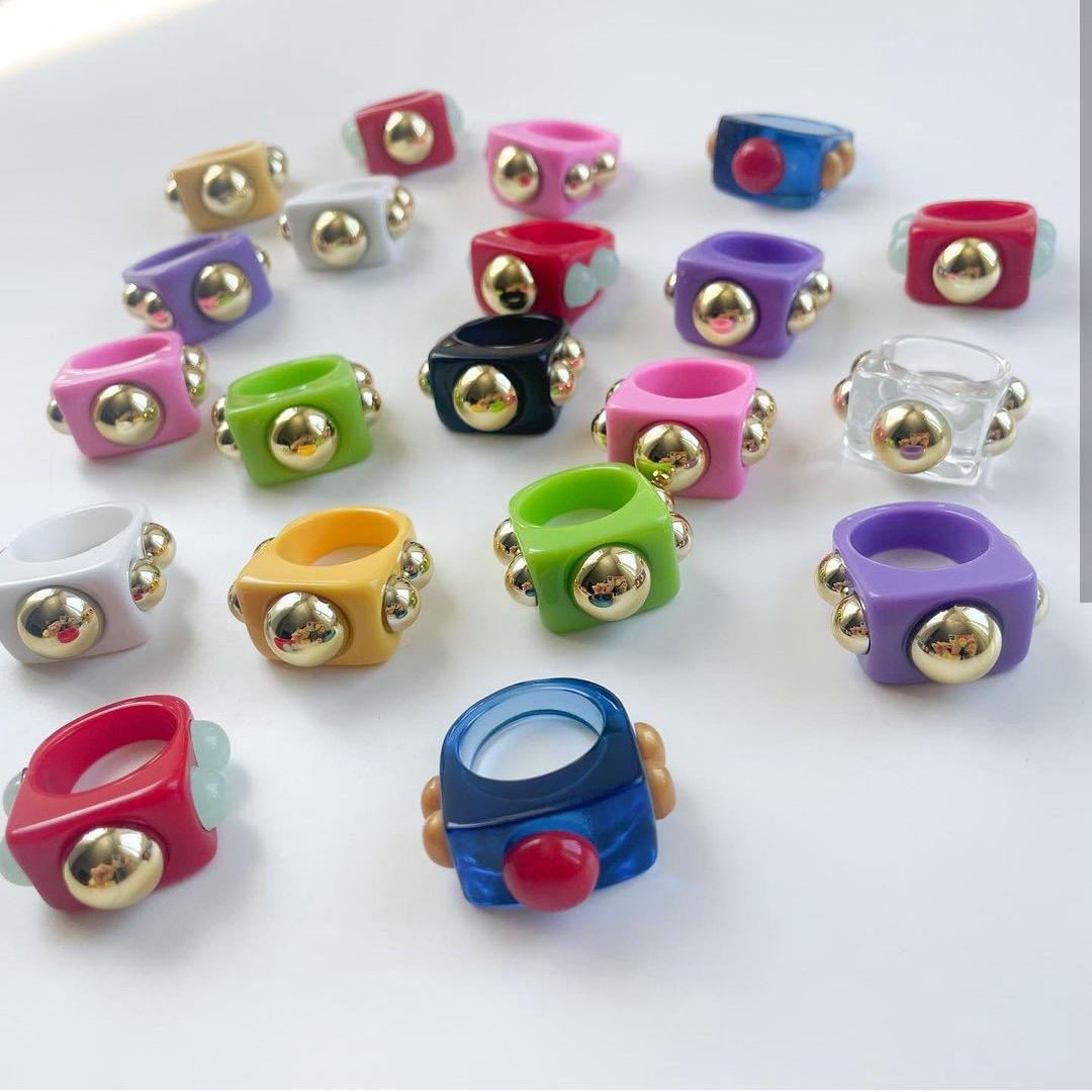 Colour Pop Resin Chunkey Ring