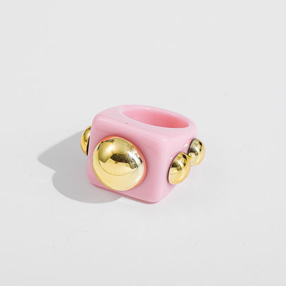 Colour Pop Resin Chunkey Ring