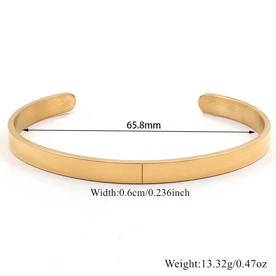 Minimalist Metal Cuff Bangle