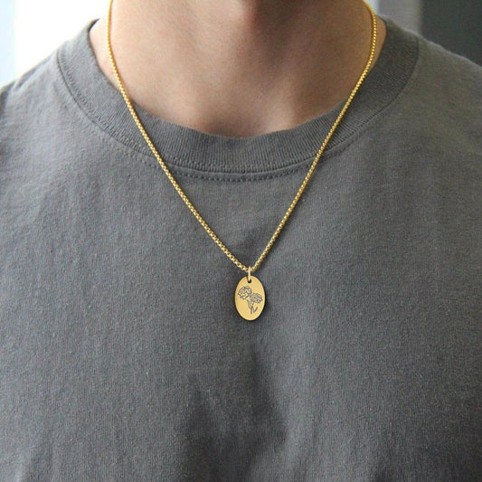 Bloom Medallion Gold Necklace