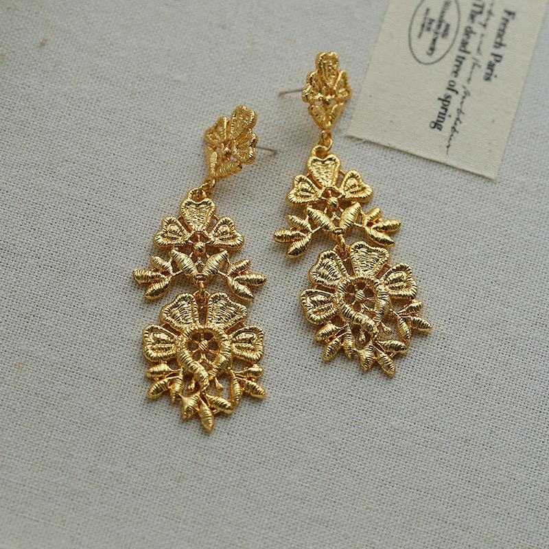 Royal Bloom Drop Earrings