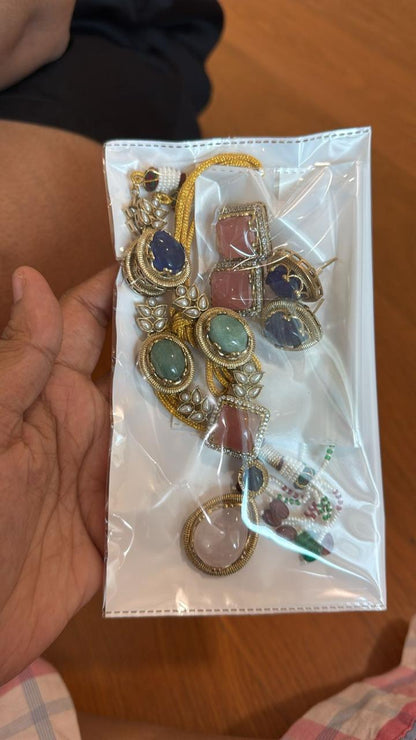Begum Semi-Precious Stone Set