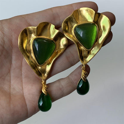 Emerald Dewdrop Earrings