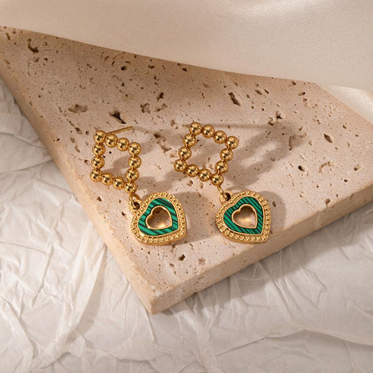 Amor Heart Drop Earrings