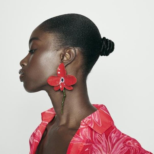 Scarlet Bloom Earrings