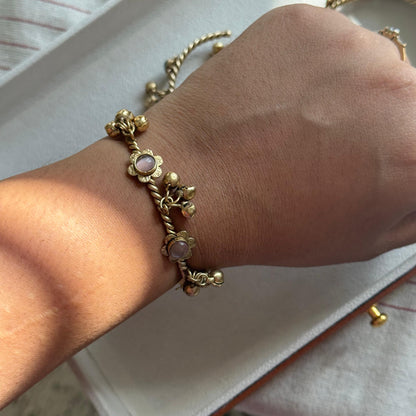 Gulzar Antique Brass Bangles ( Single)