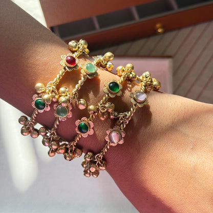 Gulzar Antique Brass Bangles ( Single)