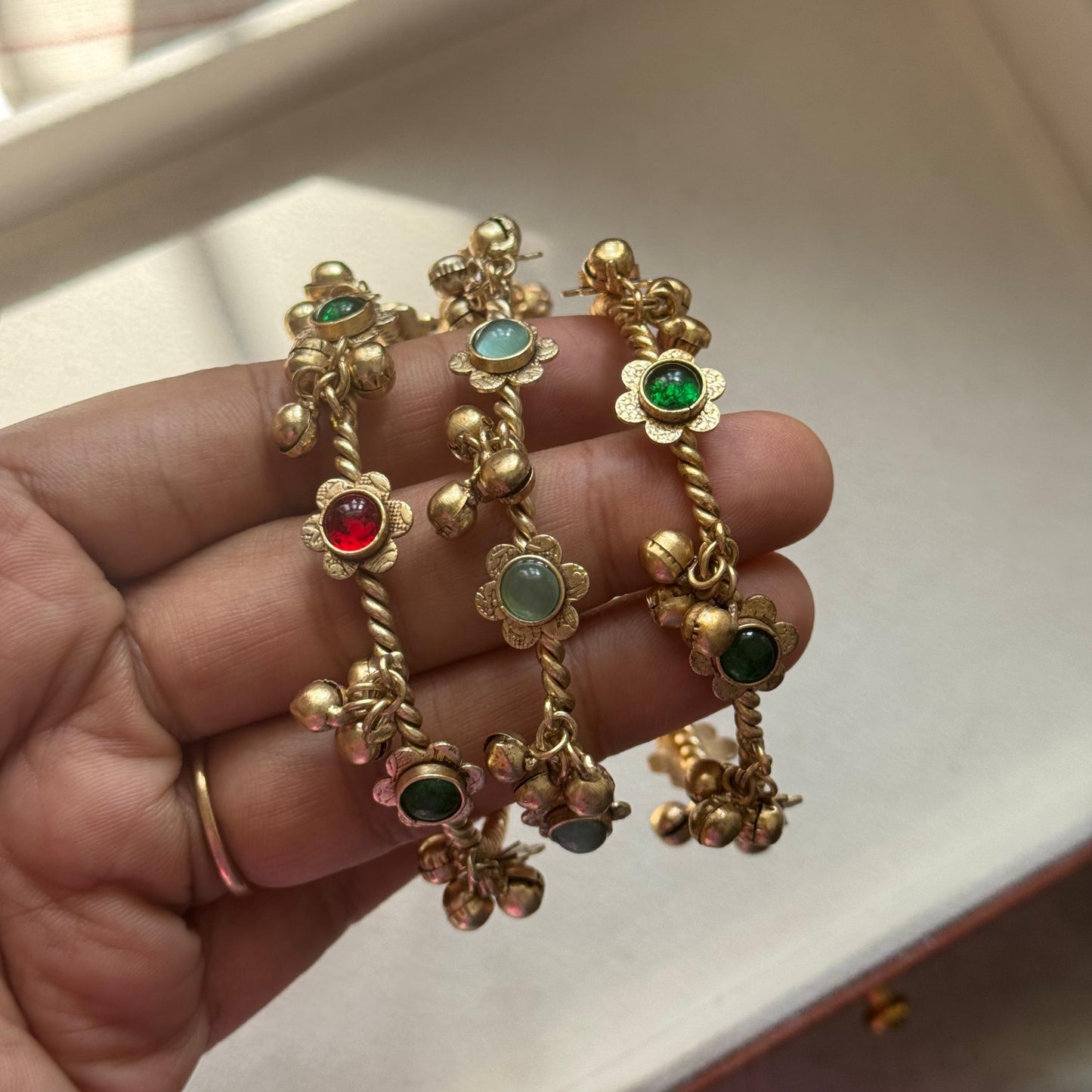 Gulzar Antique Brass Bangles ( Single)