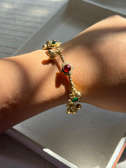 Gulzar Antique Brass Bangles ( Single)