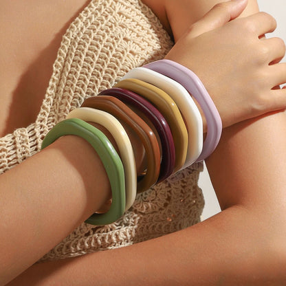 Pastel Pop Square Resin Bracelet