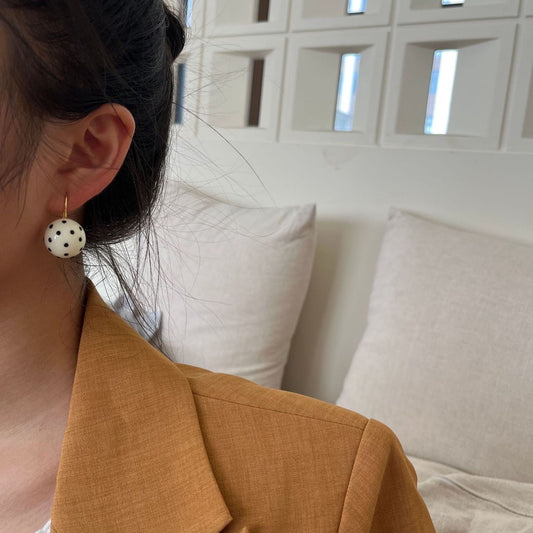 Polka Drop Earrings