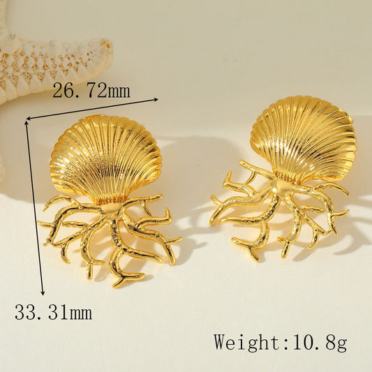 Ocean Bloom Statement Earrings