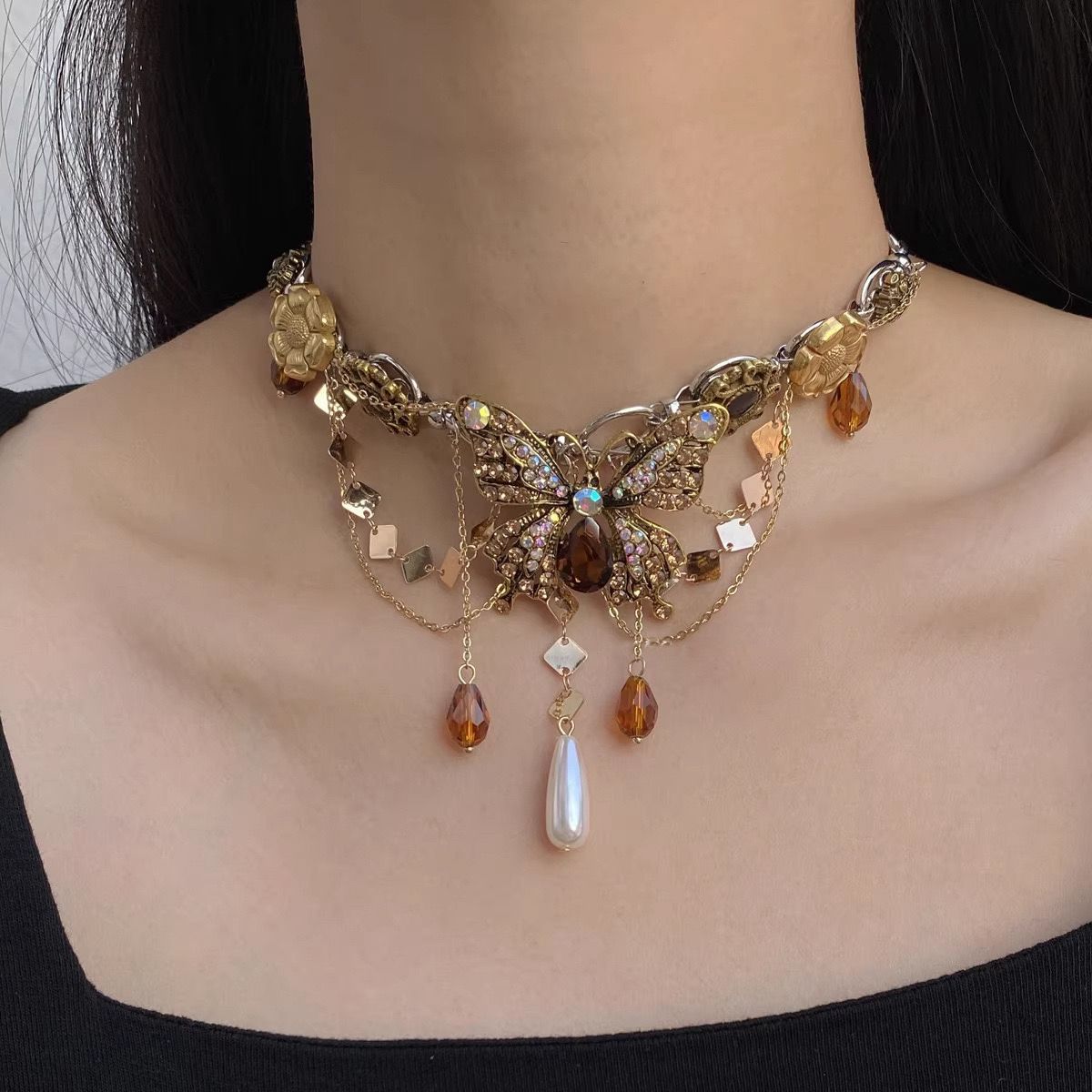 Butterfly Statement Necklace