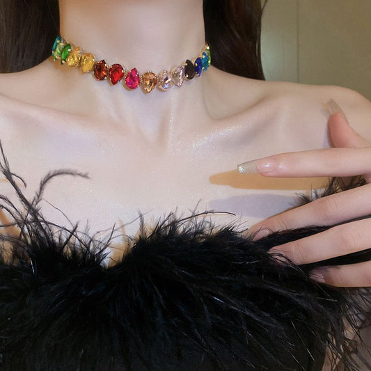 Rainbow Row Choker