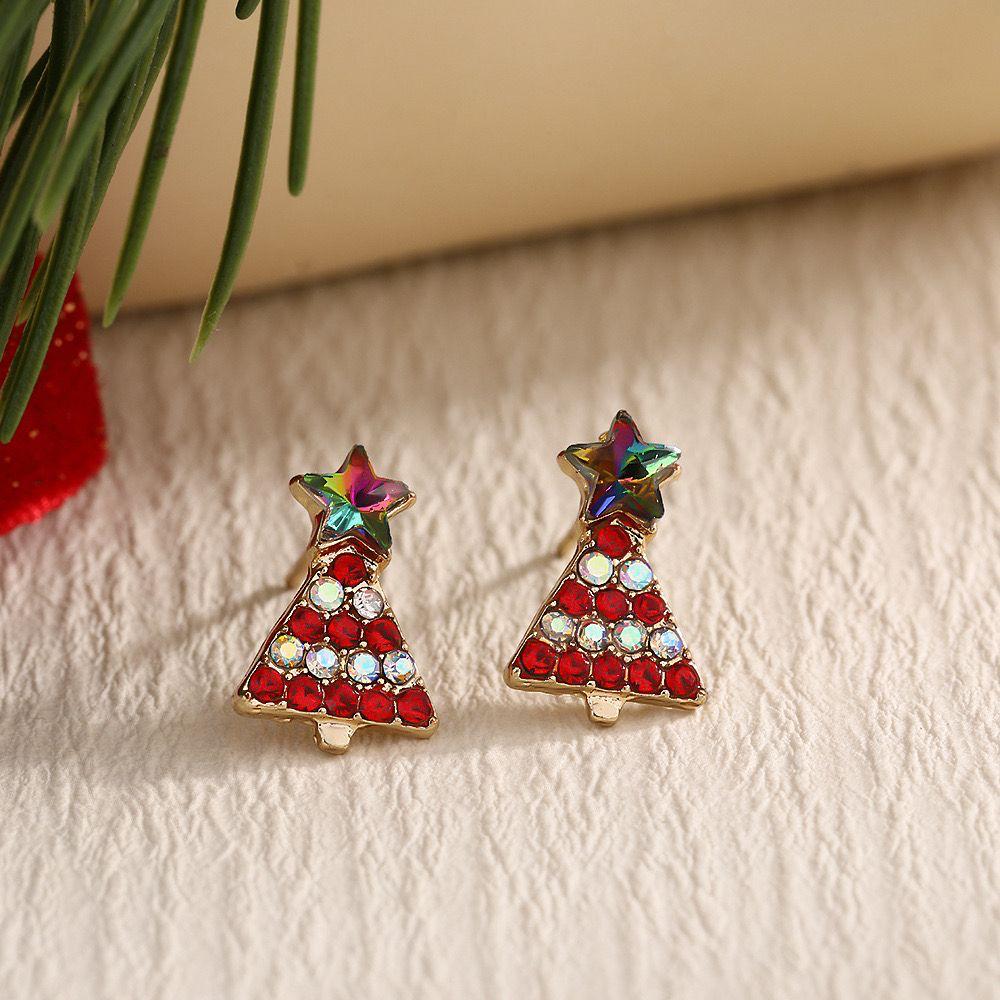 Sparkle Christmas Tree Studs