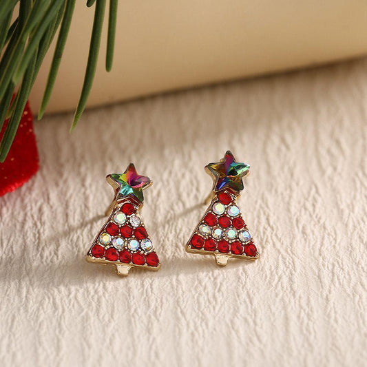 Sparkle Christmas Tree Studs