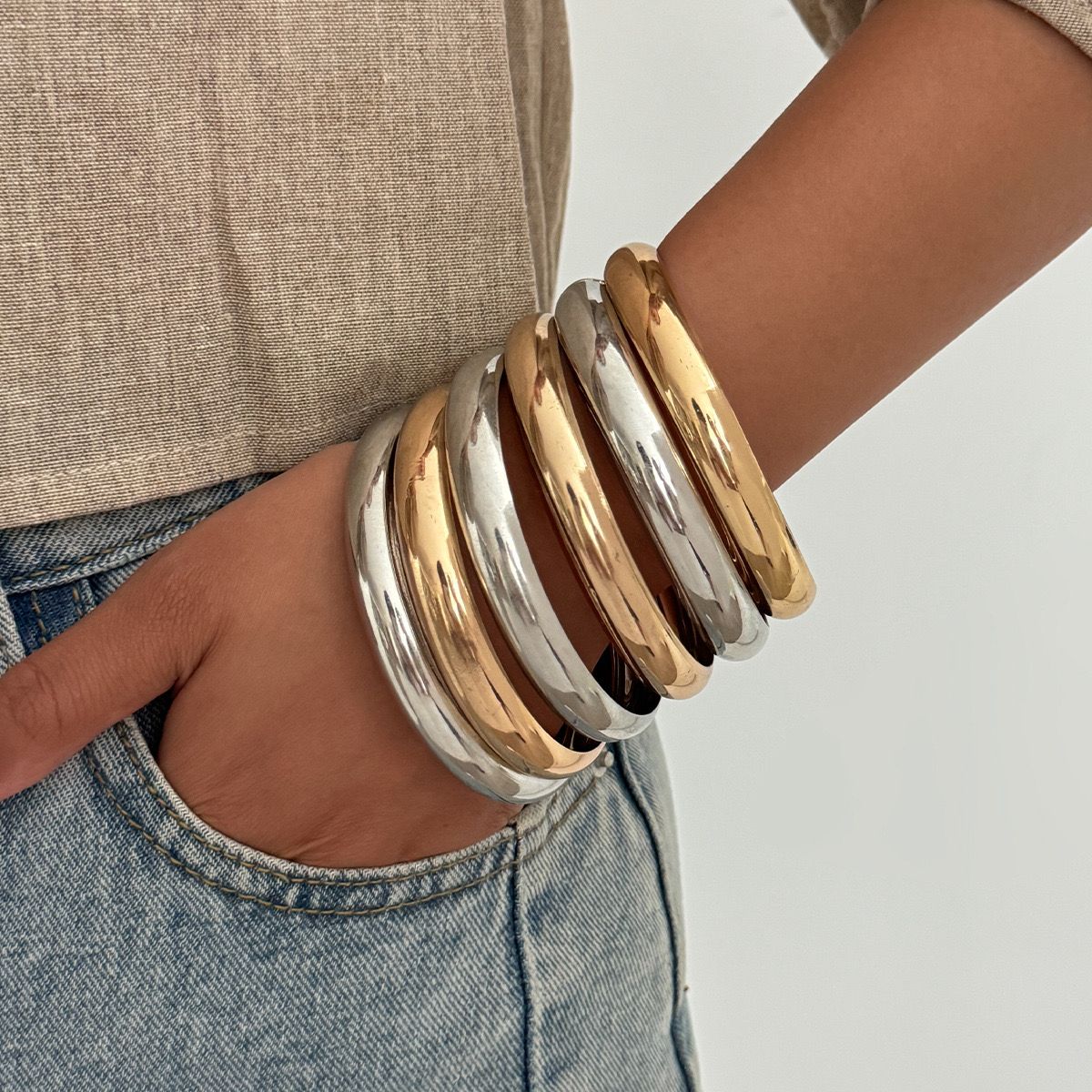 Bold Luxe Chunky Bangle