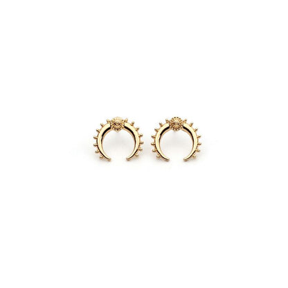 Luna Crest Hoop Earrings
