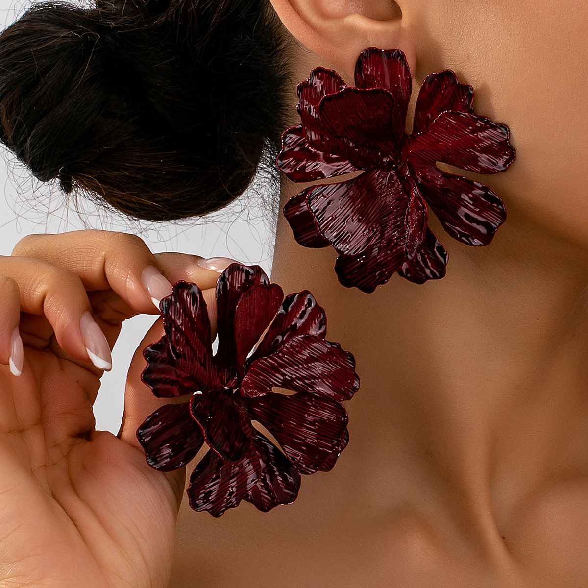 Midnight Bloom Statement Earrings