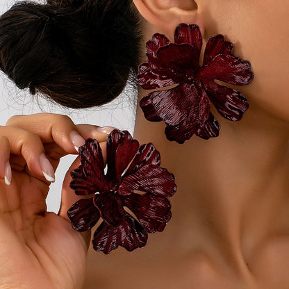 Midnight Bloom Statement Earrings