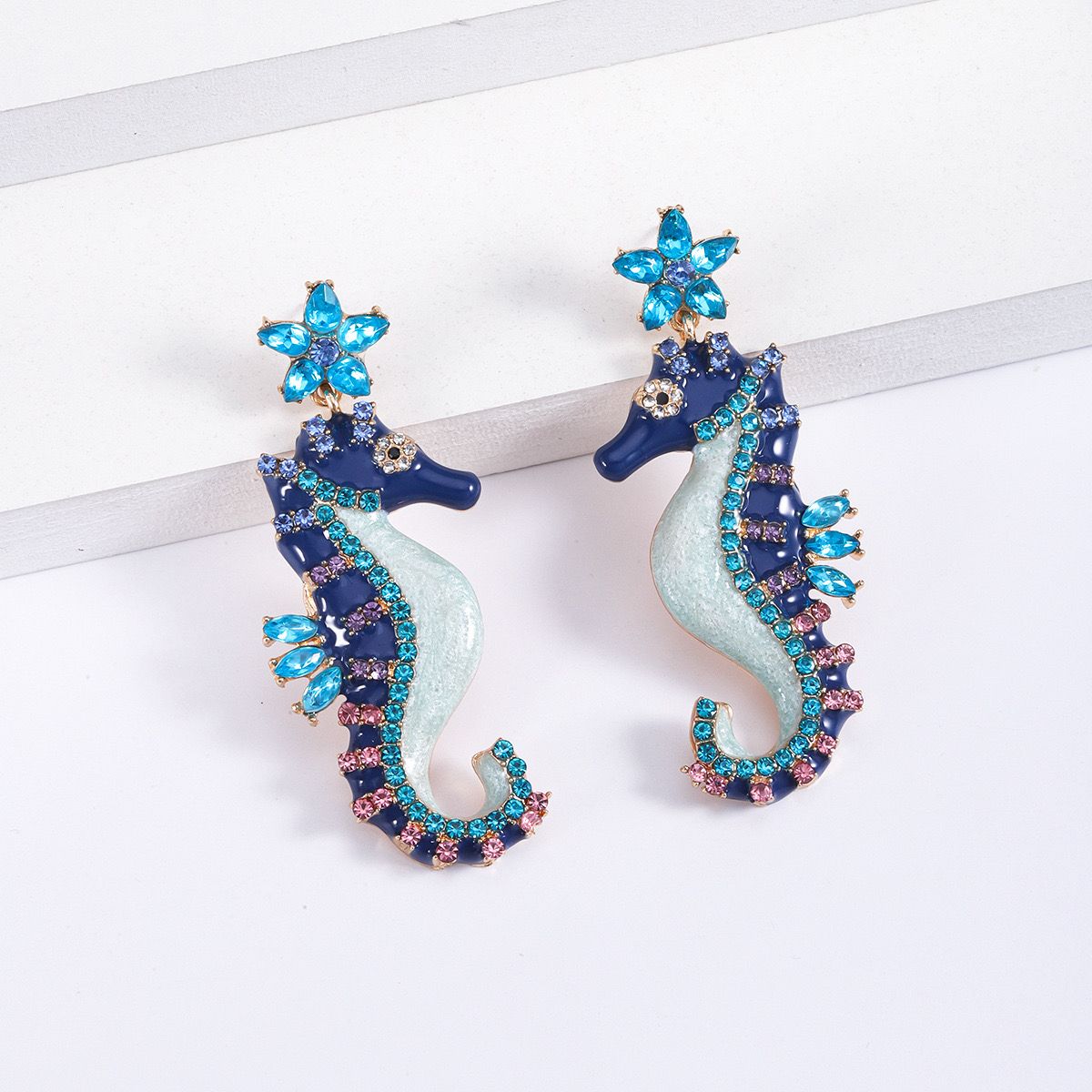 Seahorse Statement Earrings