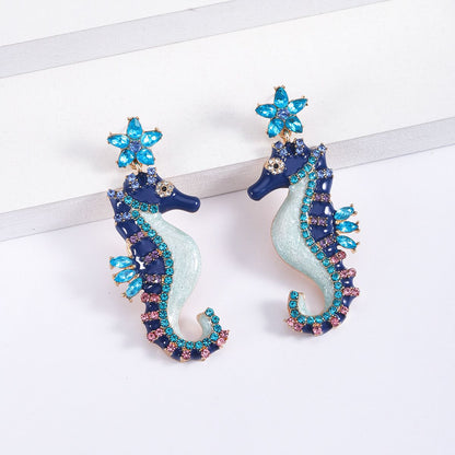 Seahorse Statement Earrings