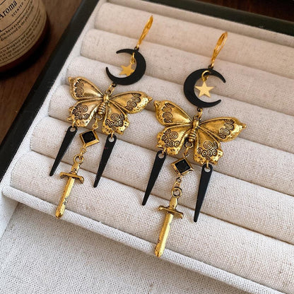 Butterfly Sword Earrings