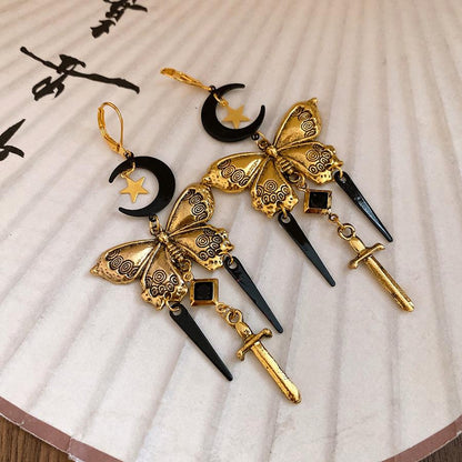 Butterfly Sword Earrings